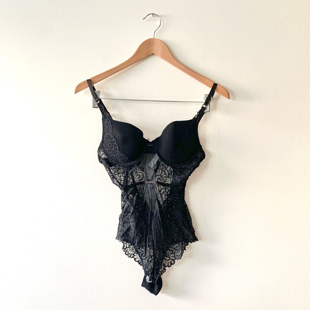 NEW Black Lace Bodysuit